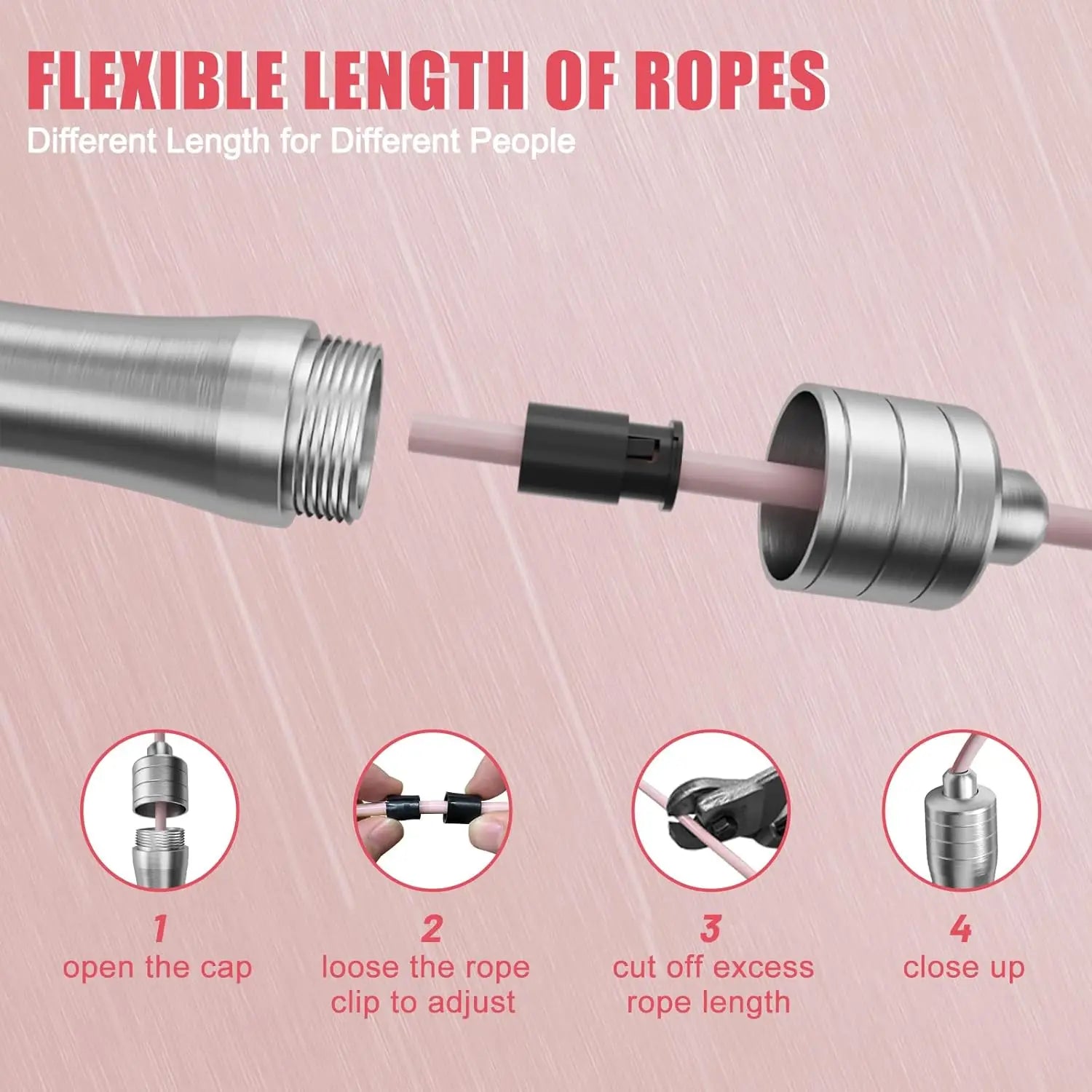VelocityPro™ Premium Alloy Speed Jump Rope with 360° Bearings