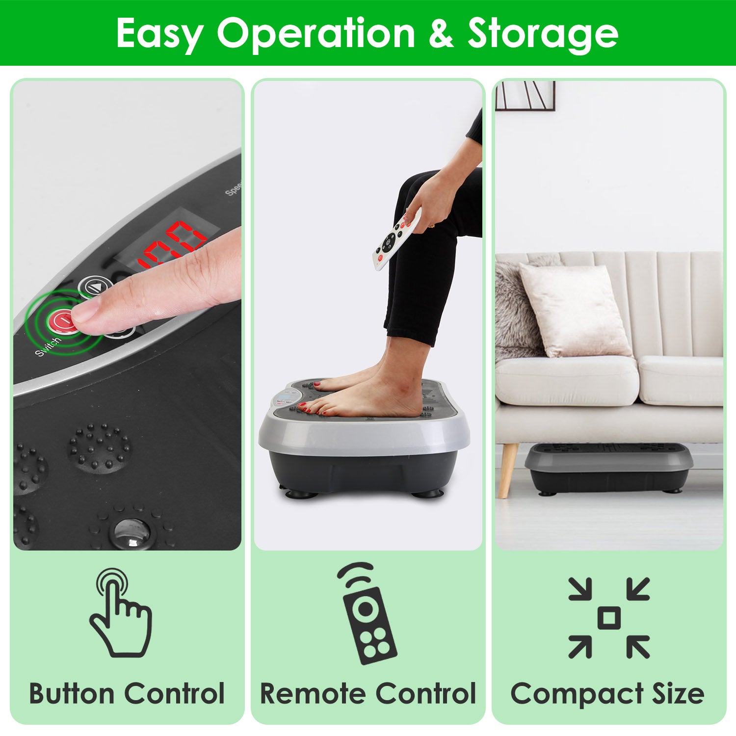 Whole Body Vibration Platform with Resistance Bands