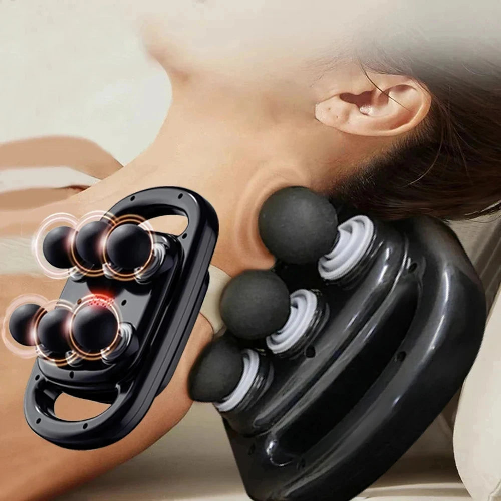 Full-Body 6-Head Percussion Massage Pad