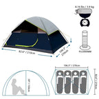 Apex 4-Person Double-Layer Camping Tent