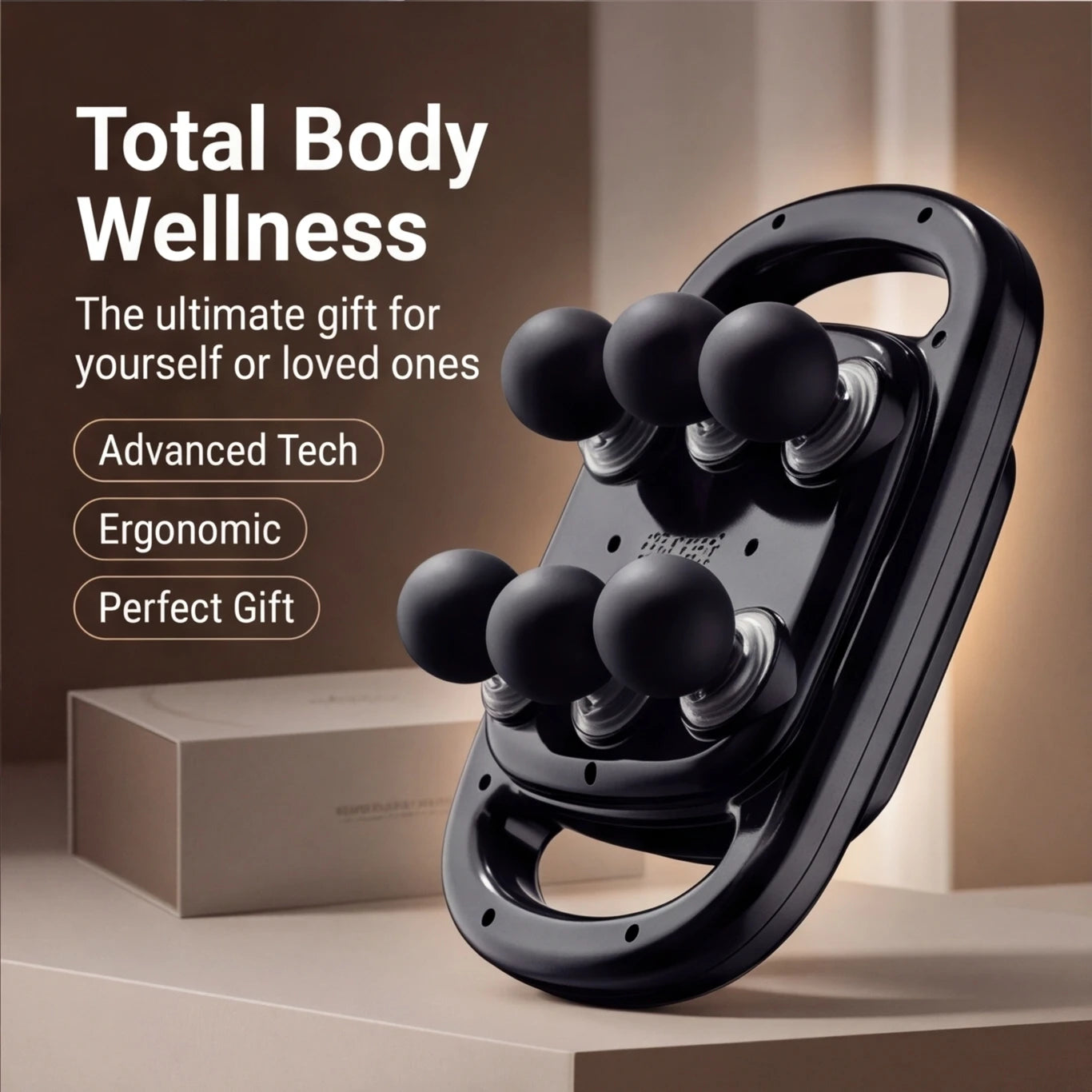 Full-Body 6-Head Percussion Massage Pad