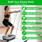 Whole Body Vibration Platform with Resistance Bands