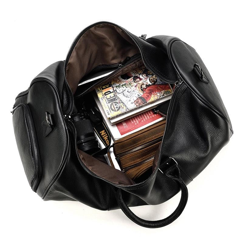 Executive Leather Gym & Weekender Duffel