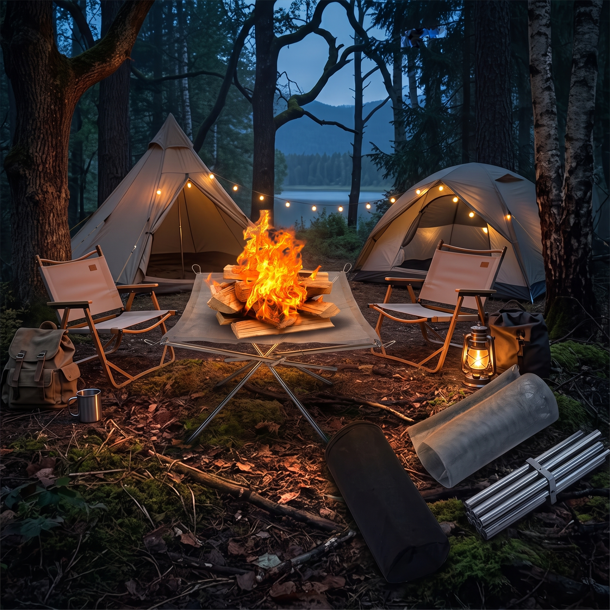 The Ember Stand: Ultra-Light Portable Fire Pit
