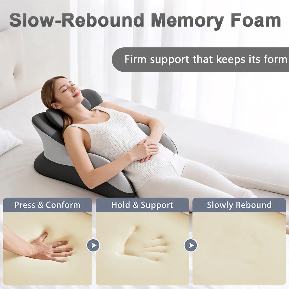 Ergonomic Memory Foam Lounge & Reading Pillow