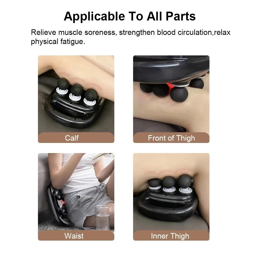 Full-Body 6-Head Percussion Massage Pad