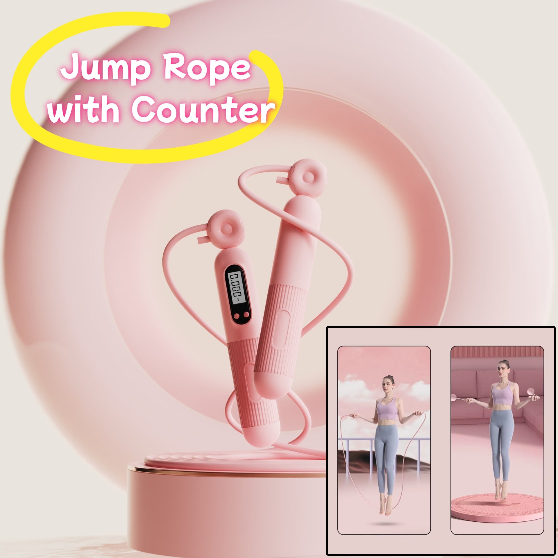 AeroFit™ Pro 2-in-1 Smart Jump Rope with Digital Calorie Counter