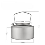 The Summit Kettle: Ultralight 980ml Titanium Pot