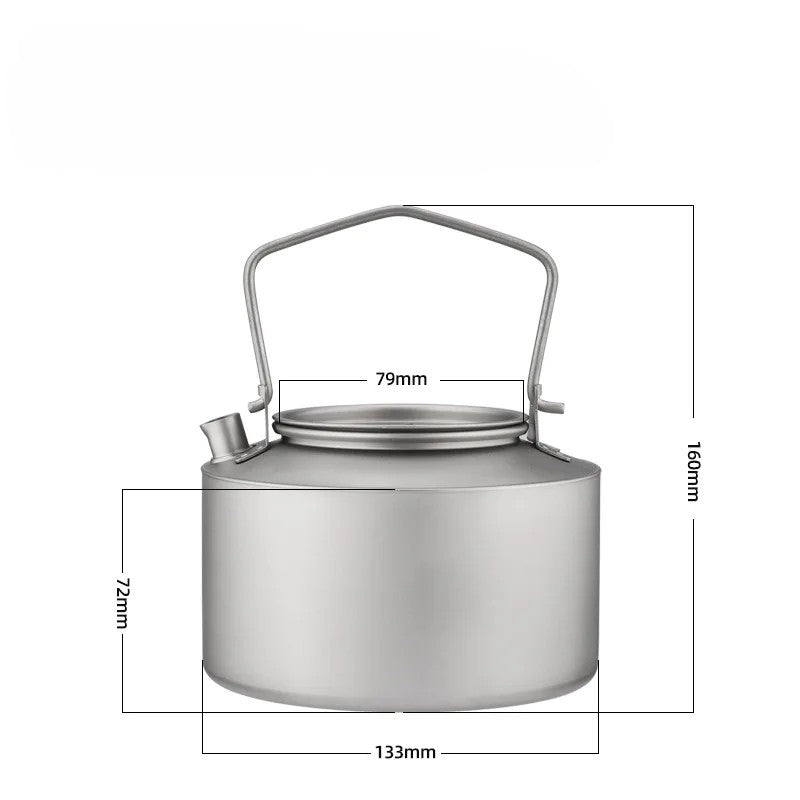 The Summit Kettle: Ultralight 980ml Titanium Pot