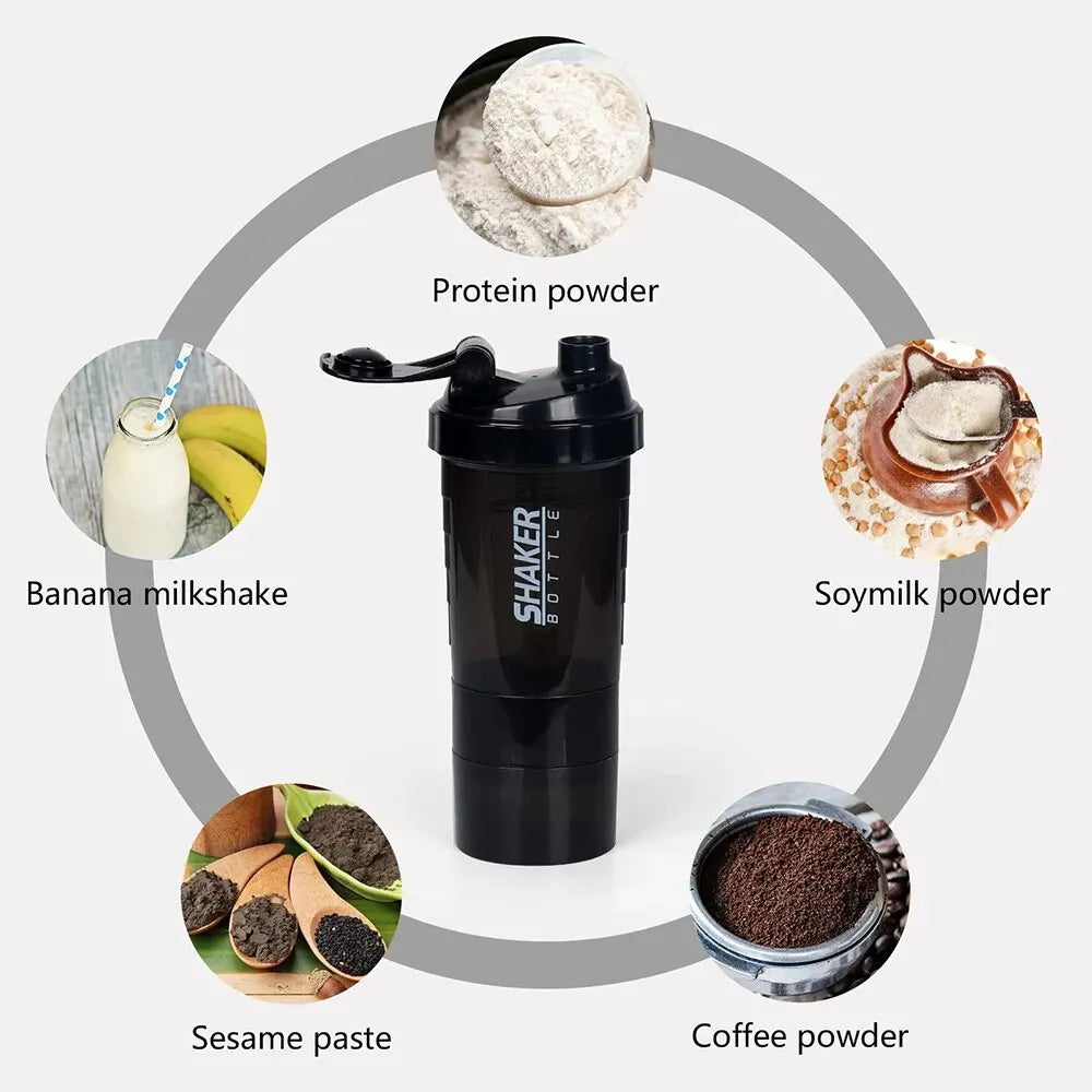 ProMix 3-Layer Protein Shaker Bottle
