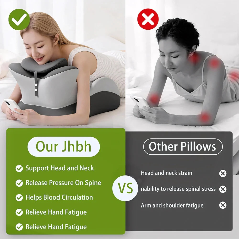Ergonomic Memory Foam Lounge & Reading Pillow