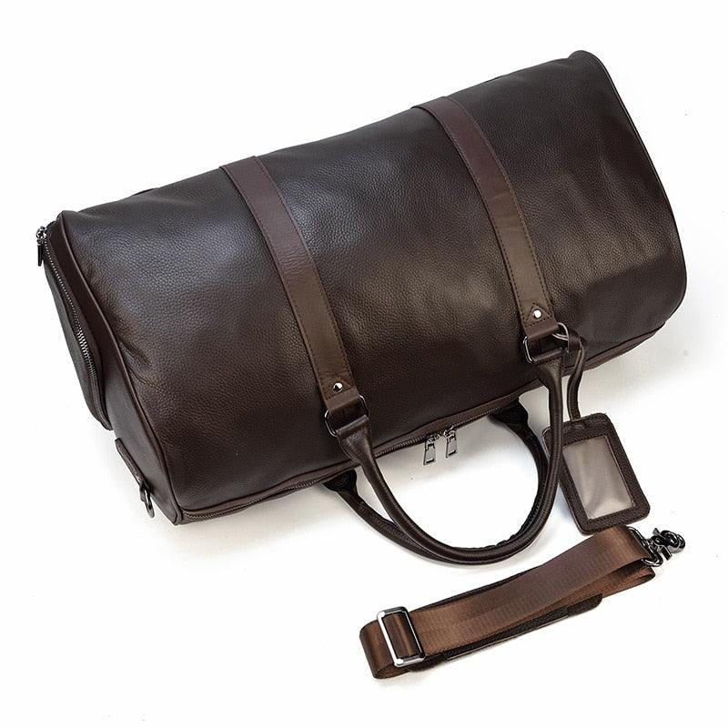 Executive Leather Gym & Weekender Duffel