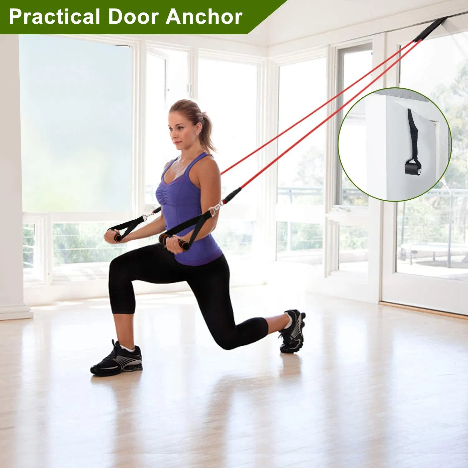 11-Piece Stackable Resistance Band Set (Up to 100 lbs)