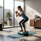 Whole Body Vibration Platform with Resistance Bands
