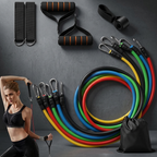11-Piece Stackable Resistance Band Set (Up to 100 lbs)