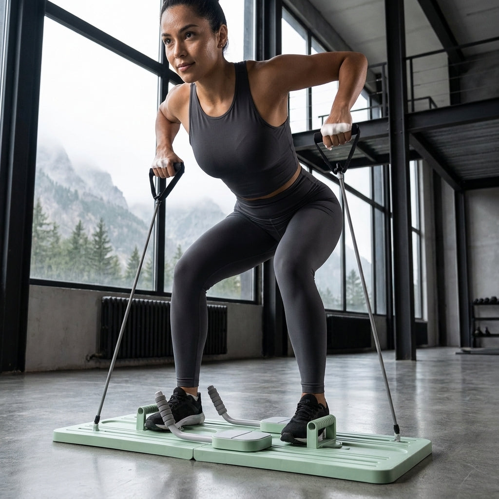 CoreSculpt™ Foldable Pilates Reformer & Full-Body Home Gym