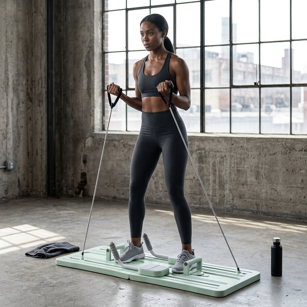 CoreSculpt™ Foldable Pilates Reformer & Full-Body Home Gym